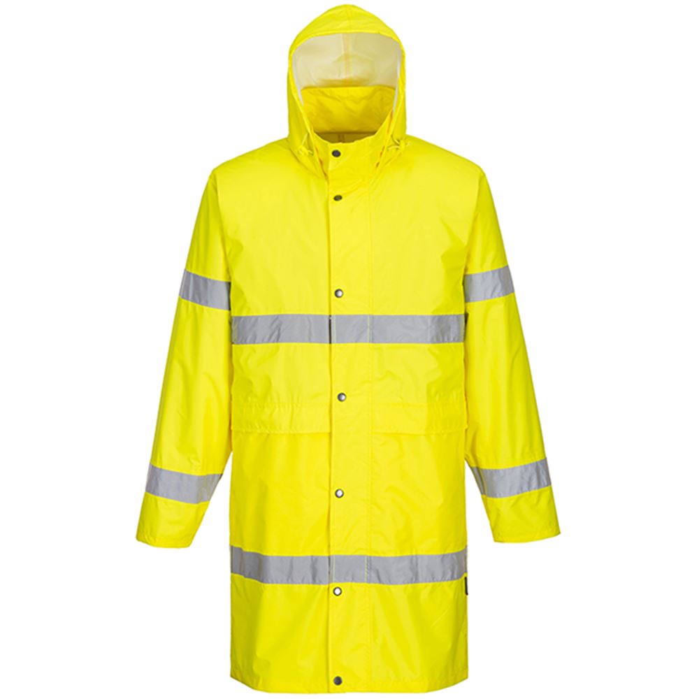 Portwest H442 Yellow Long Length Hi Vis Jacket (100cm) | Safetec