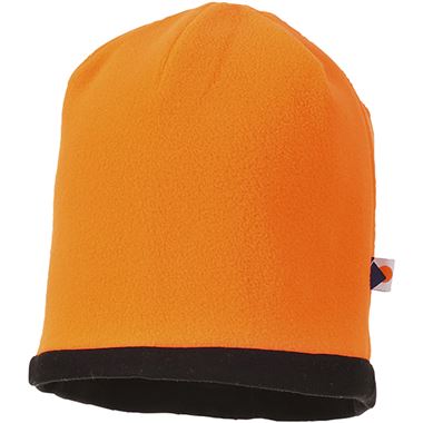 Portwest HA14 Fleece Lined Hi Vis Reversible Beanie Hat