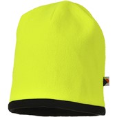 Portwest HA14 Fleece Lined Hi Vis Reversible Beanie Hat