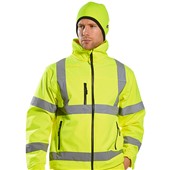 Portwest HA14 Fleece Lined Hi Vis Reversible Beanie Hat