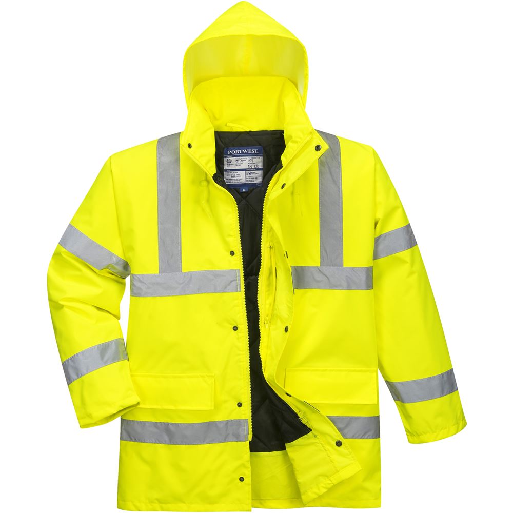Portwest S460 Yellow Padded Waterproof Hi Vis Jacket