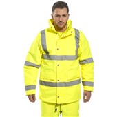 Portwest S460 Yellow Padded Waterproof Hi Vis Jacket