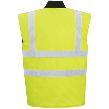 Portwest High Visibility Reversible Bodywarmer Yellow Portwest High Visibility Reversible Bodywarmer Yellow