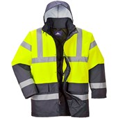 Portwest S466 Yellow/Navy Padded Waterproof Two Tone Hi Vis Jacket