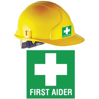 First Aider Helmet Sticker  