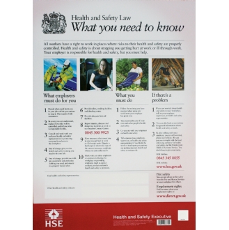 Health and Safety Law Poster