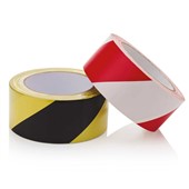 Self Adhesive Hazard Marking Tape 50mmx33m - Red-White & Black-Yellow