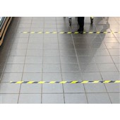 Self Adhesive Hazard Marking Tape 50mmx33m - Red-White & Black-Yellow