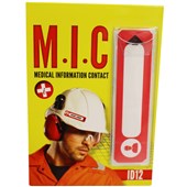 Portwest ID12 Medical Information Contact Hard Hat ID Holder