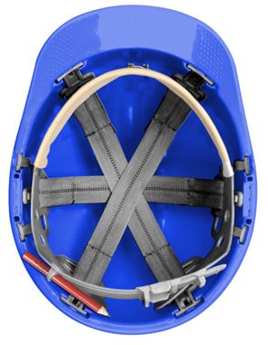 JSP Mk7 Safety Helmet with Retractaspec - Vented Slip Ratchet Standard Peak JSP Mk7 Safety Helmet with Retractaspec - Vented Slip Ratchet Standard Peak