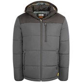 JCB Water Repellent Padded Jacket with Hood
