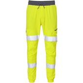 Leo Workwear Hawkridge Yellow EcoViz 4X Stretch Hi Vis Jog Trouser