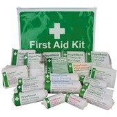 HSE Compliant 1-10 Person First Aid Kit in Vinyl Wallet