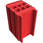 JSP Portagate 3 Gate Compact Reflective Barrier System KBT023-000-600 - Red