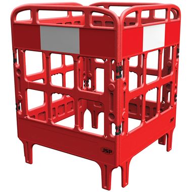 JSP Portagate 4 Gate Compact Reflective Barrier System KBU023-000-600 - Red
