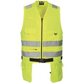 Portwest KS63 Yellow Polycotton Xenon Hi Vis Tool Vest