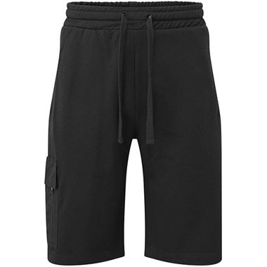 Portwest KX310 KX3 Black Polycotton Cargo Sweatshorts 270g