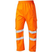 Leo Workwear Appledore Orange LTEC 3K Waterproof Hi Vis Trouser
