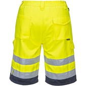 Portwest L043 Yellow Lightweight Polycotton Hi Vis Shorts