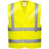 Portwest L470 Yellow Vega LED Hi Vis Vest 