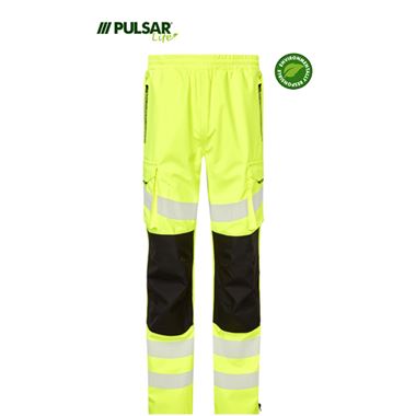 Pulsar Life LFE906 Yellow GRS Recycled Waterproof Hi Vis Overtrouser