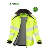 Pulsar Life LFE915 Yellow GRS Recycled Hi Vis Softshell Jacket
