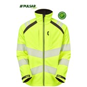 Pulsar Life LFE965 Yellow Women's GRS Recycled Hi Vis Softshell Jacket