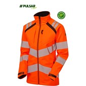 Pulsar Life LFE966 Rail Orange Women's GRS Recycled Hi Vis Softshell Jacket