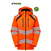 Pulsar Life LFE969 Rail Orange Women's GRS Recycled Insulated Waterproof Hi Vis Jacket
