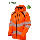 Pulsar Life LFE969 Rail Orange Women's GRS Recycled Insulated Waterproof Hi Vis Jacket