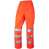 Leo Workwear Hannaford Orange Waterproof Breathable Women's Hi Vis Trouser