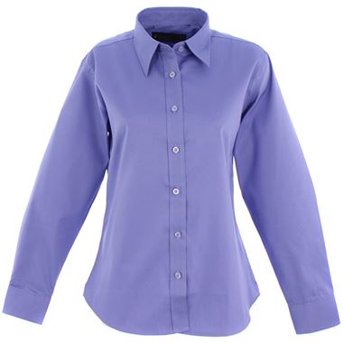 Uneek UC703 Ladies Long Sleeve Pinpoint Oxford Shirt Uneek UC703 Ladies Long Sleeve Pinpoint Oxford Shirt