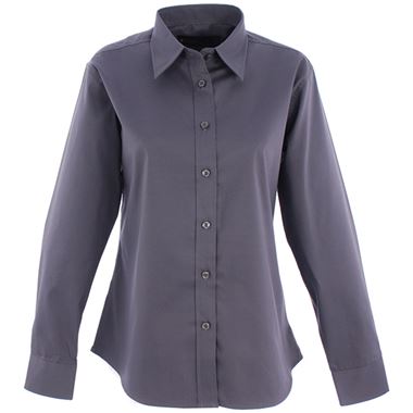 Uneek UC703 Ladies Long Sleeve Pinpoint Oxford Shirt Uneek UC703 Ladies Long Sleeve Pinpoint Oxford Shirt