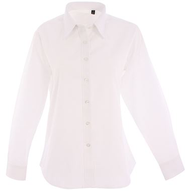 Uneek UC703 Ladies Long Sleeve Pinpoint Oxford Shirt Uneek UC703 Ladies Long Sleeve Pinpoint Oxford Shirt