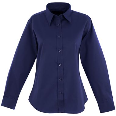 Uneek UC703 Ladies Long Sleeve Pinpoint Oxford Shirt Uneek UC703 Ladies Long Sleeve Pinpoint Oxford Shirt