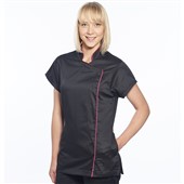 Portwest LW15 Women's Black Polycotton Wrap Tunic 190g