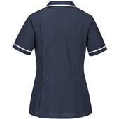 Portwest LW19 Women's Navy Polycotton Stretch Classic Care Home Tunic 145g