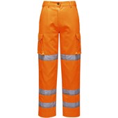 Portwest LW71 Orange Polycotton Womens Hi Vis Trousers 