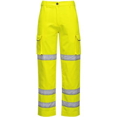 Portwest LW71 Yellow Polycotton Womens Hi Vis Trousers