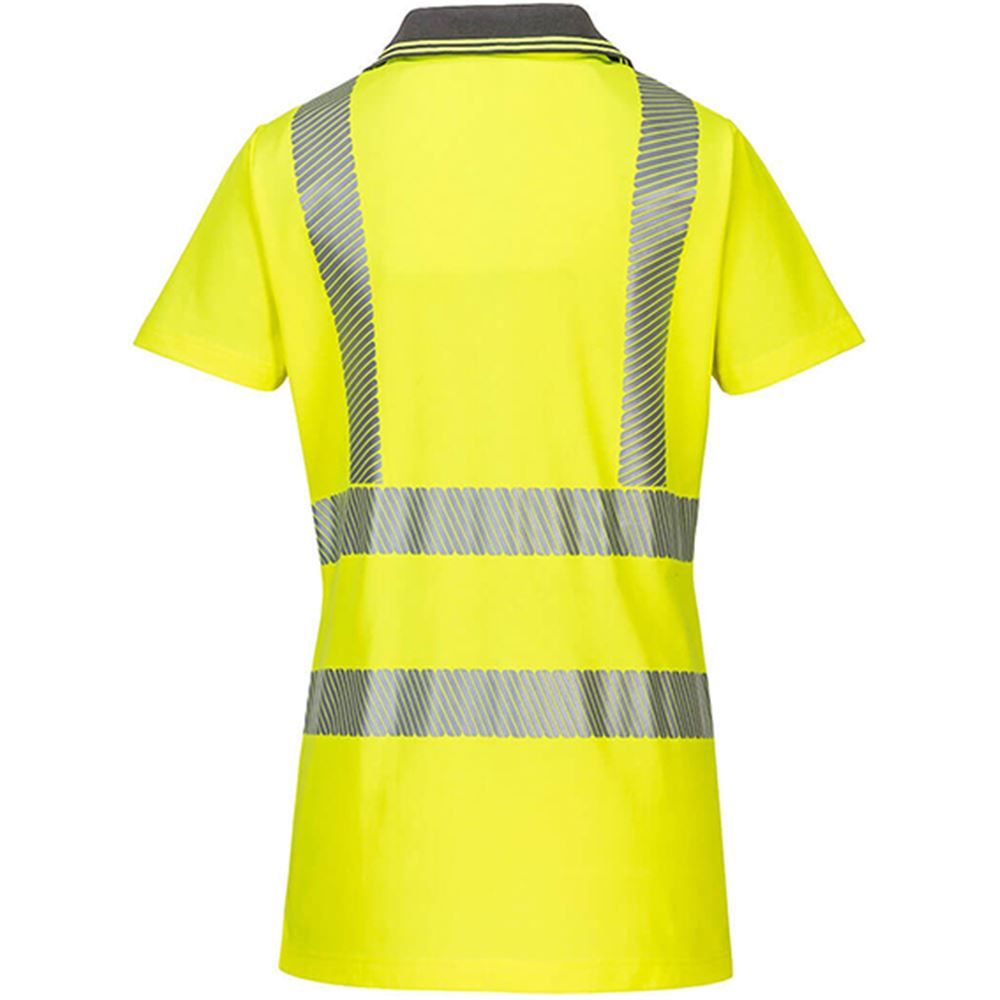 Portwest LW72 Women's Yellow Hi Vis Polo Shirt | Safetec Direct