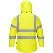 Portwest LW74 Yellow Padded Waterproof Womens Hi Vis Jacket 