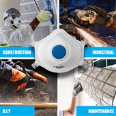 JSP M632 FFP3 Valved Moulded Disposable Dust Masks (Pack 10) BGZ130-000-A00