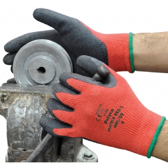 Matrix Red L Grip Glove with Latex Coating | SALE 45% OFF