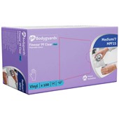 Polyco MPF25 Finesse PF Clear Vinyl Powder Free Disposable Gloves AQL1.5 (Box 100)