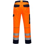 Portwest MV36 Orange/Navy Modaflame HVO Multi Inherent Flame Resistant Anti Static Arc Hi Vis Trouser