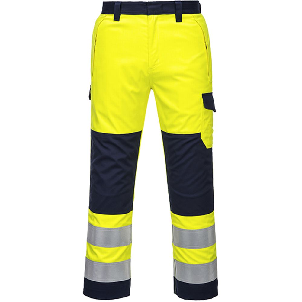 Portwest MV46 Modaflame Flame Resistant Hi Vis Trouser | Safetec