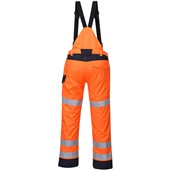 Portwest MV71 Orange/Navy Modaflame Rain Waterproof Inherent Flame Resistant Anti Static Arc Hi Vis Trouser