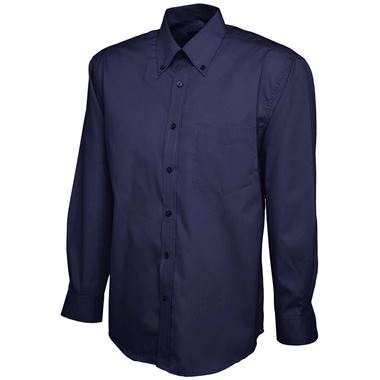 Uneek UC701 Mens Long Sleeve Pinpoint Oxford Shirt