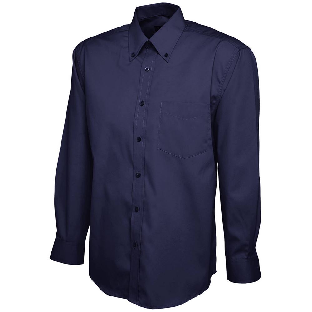 Uneek UC701 Mens Long Sleeve Pinpoint Oxford Shirt