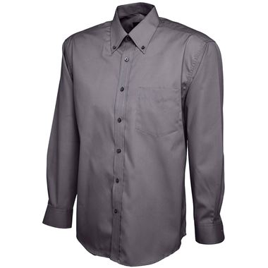 Uneek UC701 Mens Long Sleeve Pinpoint Oxford Shirt Uneek UC701 Mens Long Sleeve Pinpoint Oxford Shirt